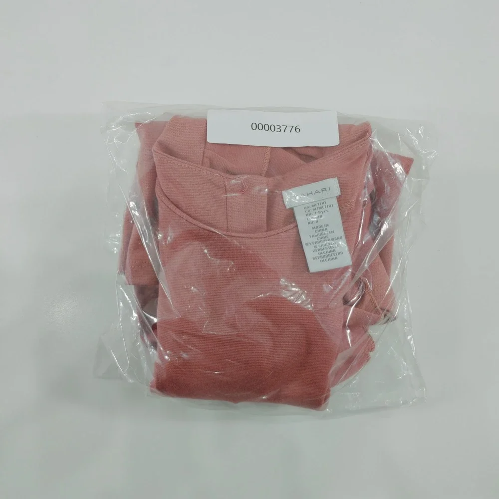 Tahari Girls Dusty Pink Ruffle Fit & Flare Dress Size M 7/8 Short‎ Sleeve NWOT